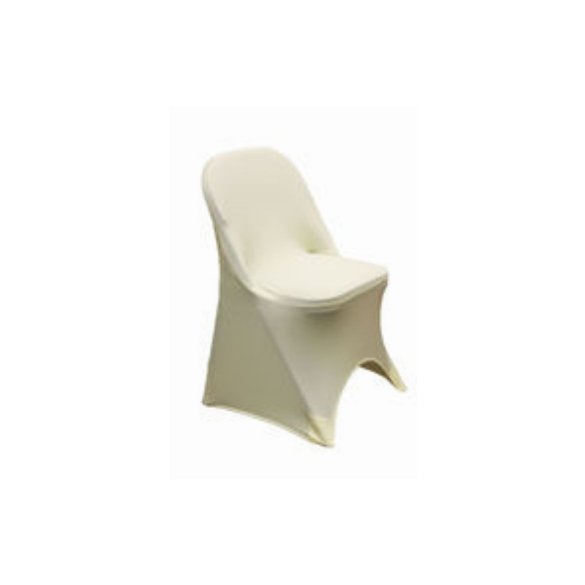 Folding Spandex Chair Cover Ivory