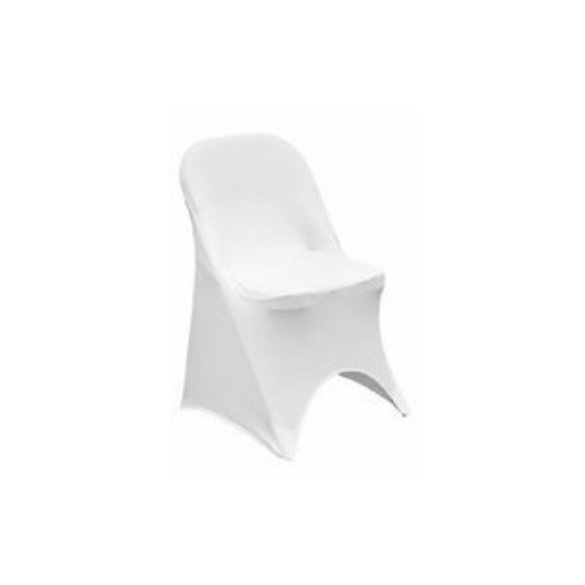 Folding Spandex Chair Cover White