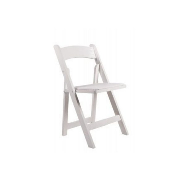Resin Padded Chair White
