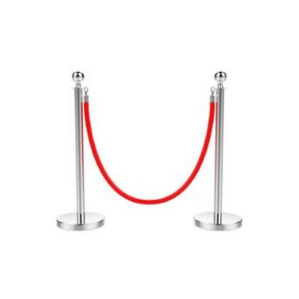 Stanchion Set / Red Ropes